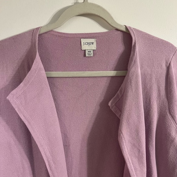 J Crew Purple long cardigan - Picture 2 of 2